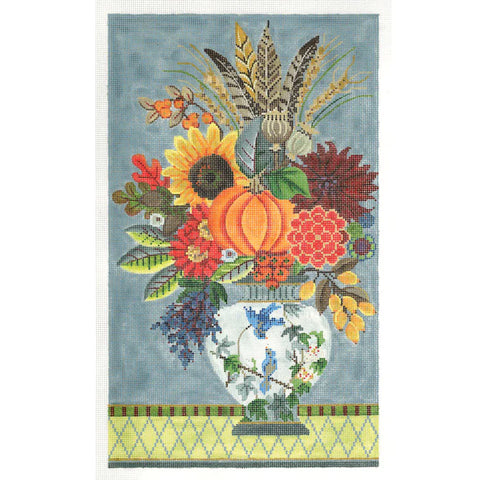 Autumn Floral Stitch Guide (Kelly Clark Needlepoint)