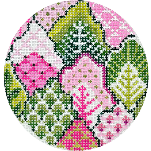 Pink & Green Turkish Leaf (Colonial Needle)