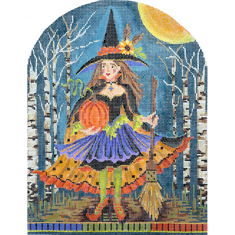 Willow Birch the Forest Witch (Kelly Clark Needlepoint)