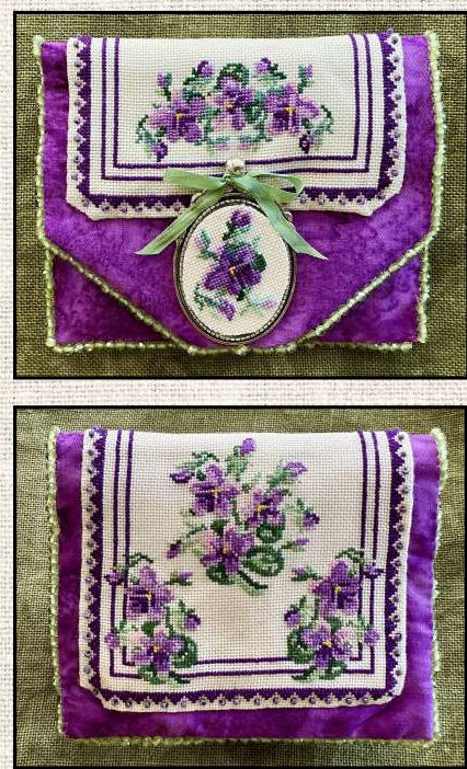 Purple Pansy Needle Book (Keslyns)