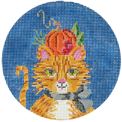 Ginger Tom a Halloween Cat (Colonial Needle)