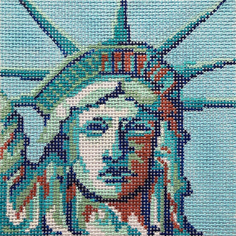 Lady Liberty | Copper (Kelly Clark Needlepoint)