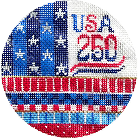 USA 250 Stars & Stripes (Kelly Clark Needlepoint)