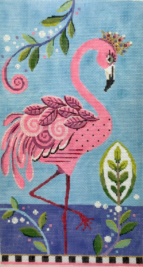 Fabulous Fanny Flamingo Embellishment Kit (Kelly Clark Needlepoint)