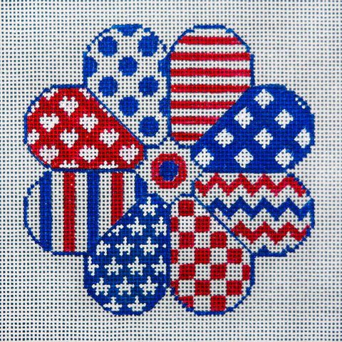 Patriotic Flower (JP Needlepoint Designs)