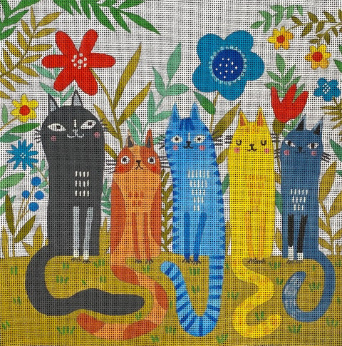 Garden Felines (Terry Runyan)
