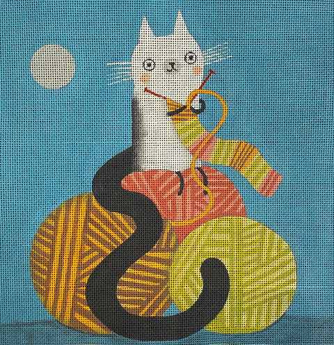 Knitting Kitty (Terry Runyan)