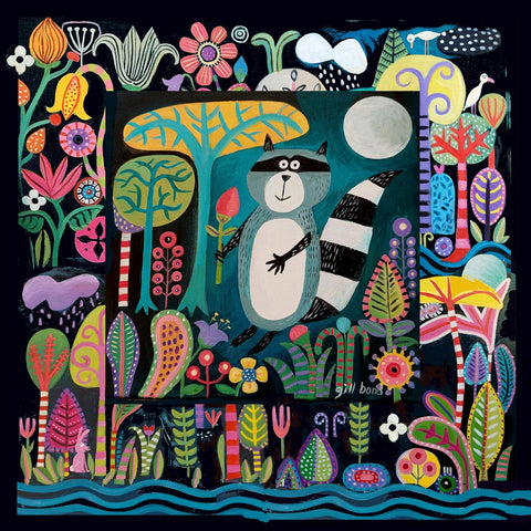 Racoon in Love Rug (Maggie Co)