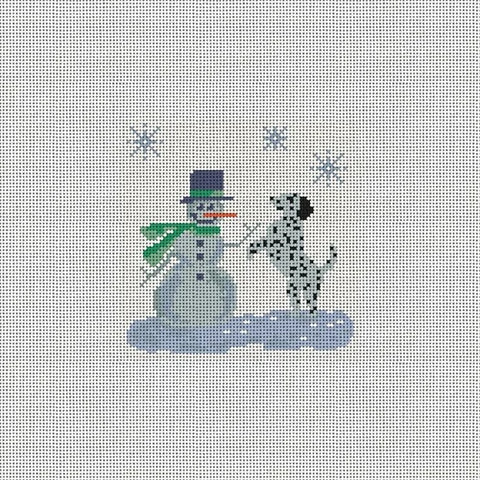 Dalmatian w/Snowman (Mary Cam Designs)