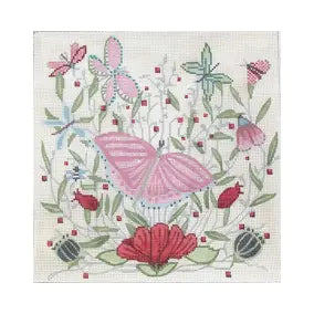 Butterfly & Flowers (Maja Lindberg)