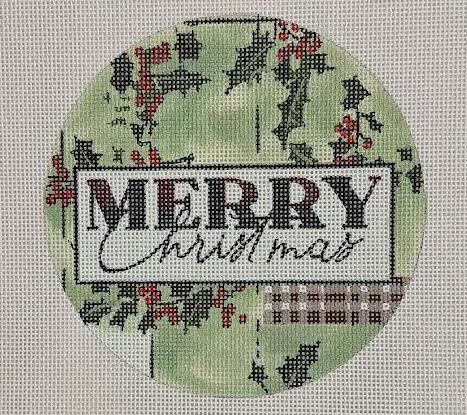 Merry Ornament 5 (Mindys Needlepoint)