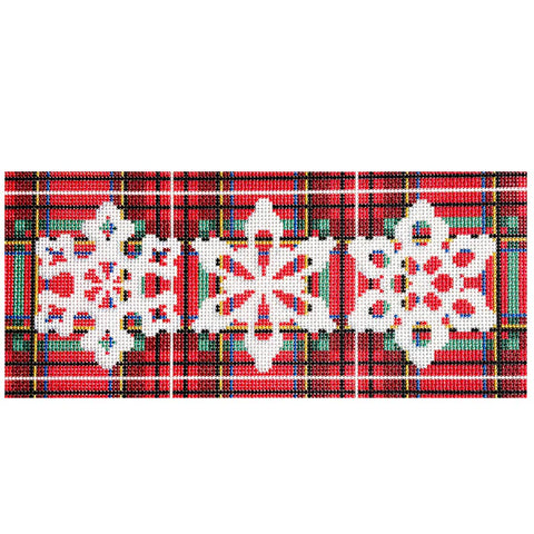 Three Snowflake Frieze (Needlepoint To Go)