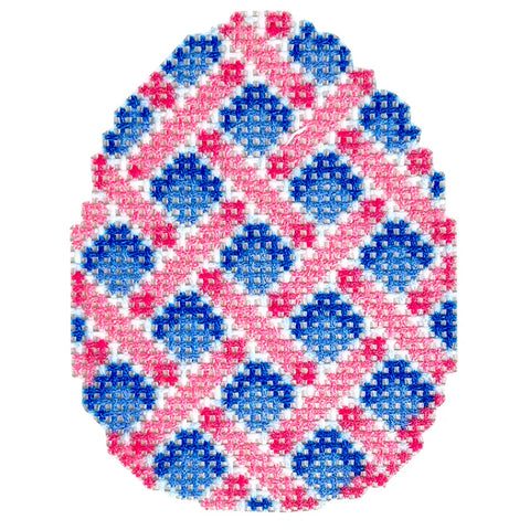 Rose Lattice Mini Egg (Needlepoint To Go)