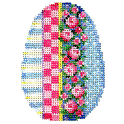 Rosebud Garland Patterns Egg (Needlepoint To Go)