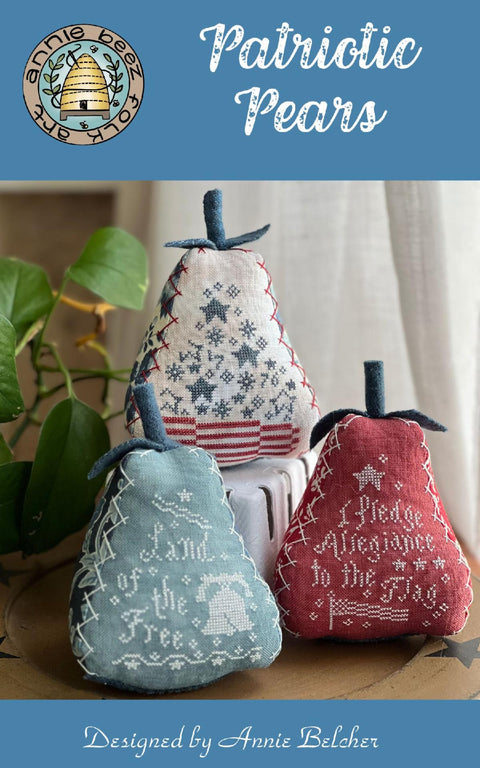 Patriotic Pears - Nashville Market Exclusive (Annie Beez Folk Art)