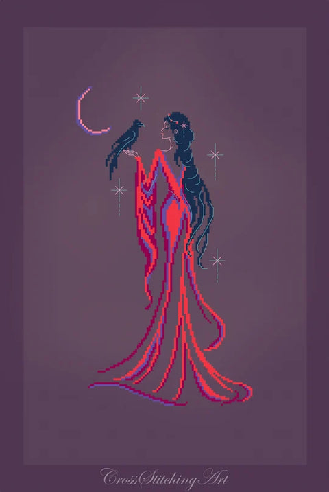 Nyxia - Where The Veil Grows Thin (Cross Stitching Art)