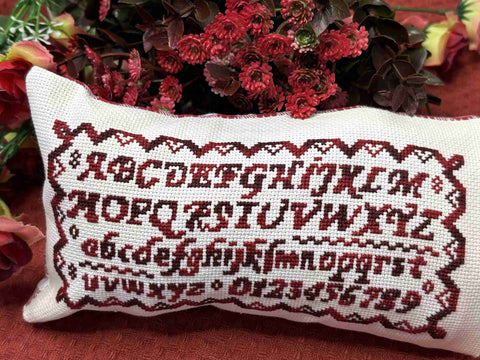 Red Alphabet Sampler (Paddock Lane)