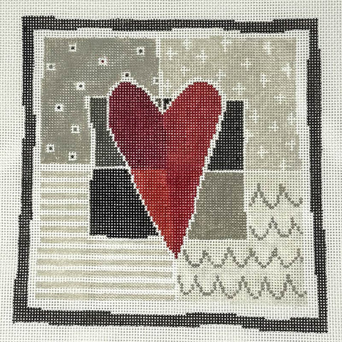 Quad Heart B/W (Pippin Designs)
