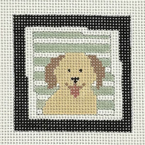 Dog w/Mint Stripes (Pippin Designs)