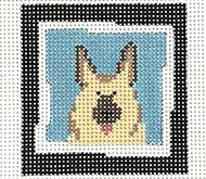 Dog w/Blue Background (Pippin Designs)