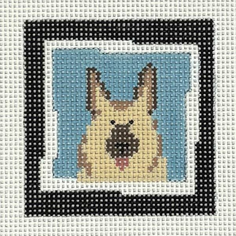 Dog w/Blue Background (Pippin Designs)