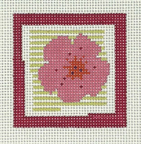 Pink Flower w/Stripes (Pippin Designs)