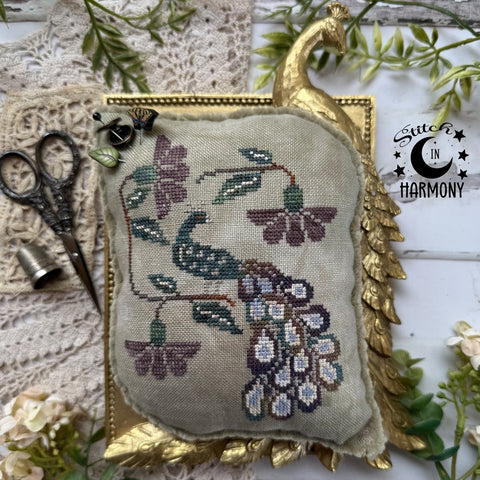 Peacock and Flowers (Puntini Puntini)