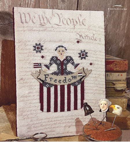 Mrs. Martha 1776 Semi w/fabric (Primitive Hare)