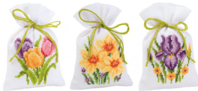 Flowers Bag - Set of 3 (Vervaco)