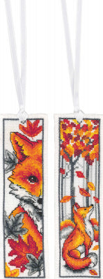 Foxes Bookmarks (Vervaco)