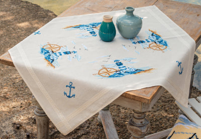 Navy Tablecloth (Vervaco)