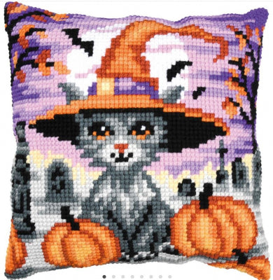 Halloween Kitten Cushion (Vervaco)