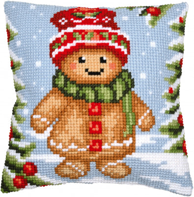 Gingerbread Guy Cushion (Vervaco)