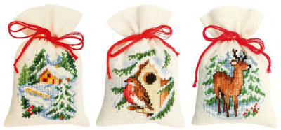 Christmas Bags - Set of 3 (Vervaco)
