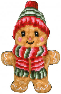 Gingerbread - Shaped Cushion (Vervaco)