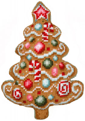Christmas Tree - Shaped Cushion (Vervaco)