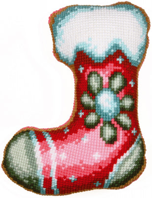 Christmas Stocking - Shaped Cushion (Vervaco)