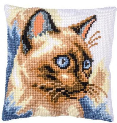 Siamese Cat Cushion (Vervaco)