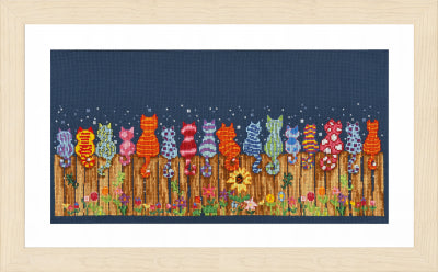 Cats On Fence (Vervaco)