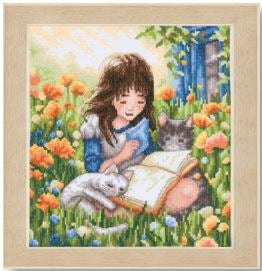 Relaxing in the Garden - Evenweave (Vervaco)