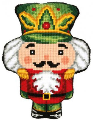 Nutcracker Shaped cushion (Vervaco)