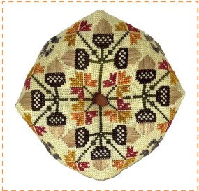 Acorn Biscornu (Praiseworthy Stitches)