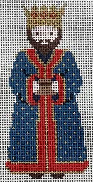 Nativity - Wiseman in Blue & Red Coat (Petei)