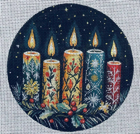 Painted Candles 2 (Mindys Needlepoint)
