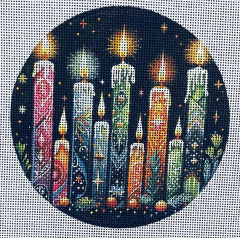Painted Candles 4 (Mindys Needlepoint)