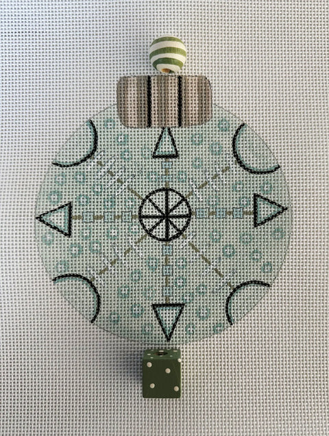 Snowflake Ball Ornament (Ditto Needlepoint Works)