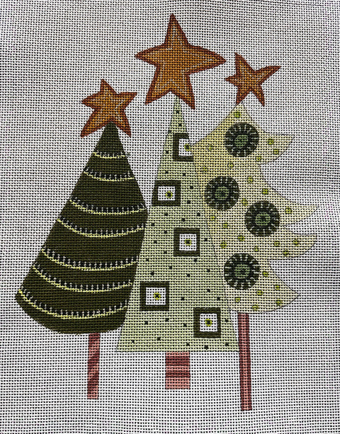 Decorated Trees (Ditto Needlepoint Works)