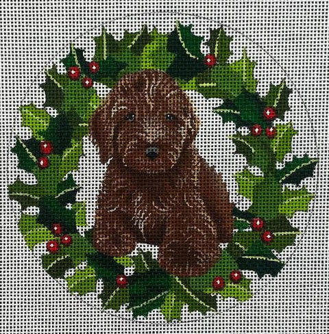 Portuguese Water Dog 317-C (Mindys Needlepoint)
