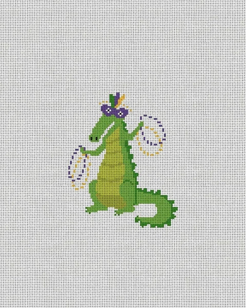 Mardi Gras Gator (Ruthie Carlson)