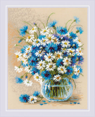 Daisies and Cornflowers (Riolis)